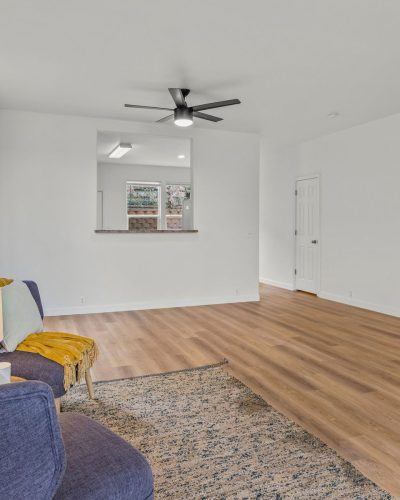 Lakewood home's living room we renovated