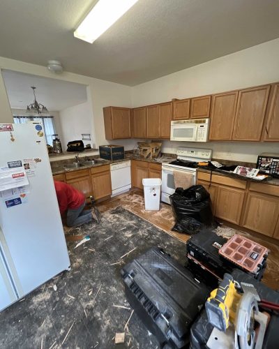 Pueblo house that needs repairs